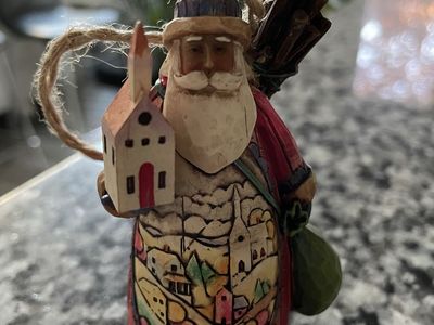 Jim Shore Santa With Scenes Ornament
