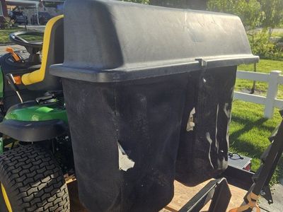 John Deere grass bagging system