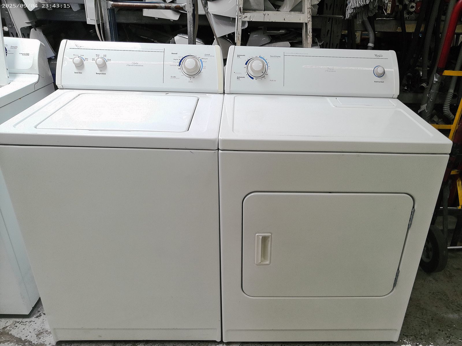 Whirlpool White Top Load Washer & Electric Dryer Set~90 Day Guarantee