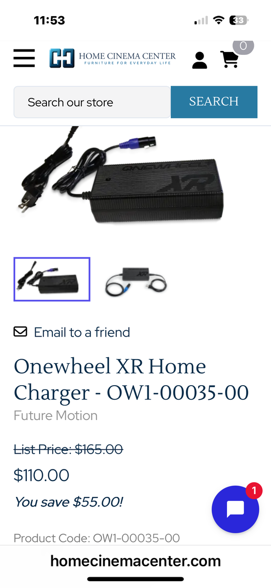 ONEWHEEL XR chargers