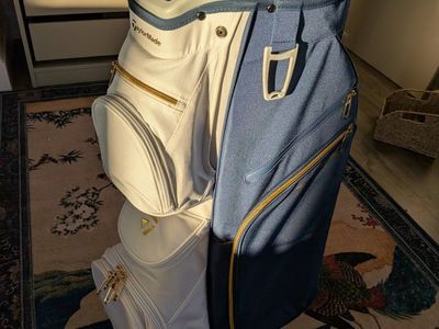 TaylorMade Kalea Gold Women's Stand/Carry Golf Bag - BRAND NEW - White/Blue/Gold