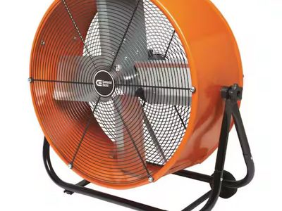 24 in. Heavy Duty 2-Speed Direct Drive Tilt Drum Fan