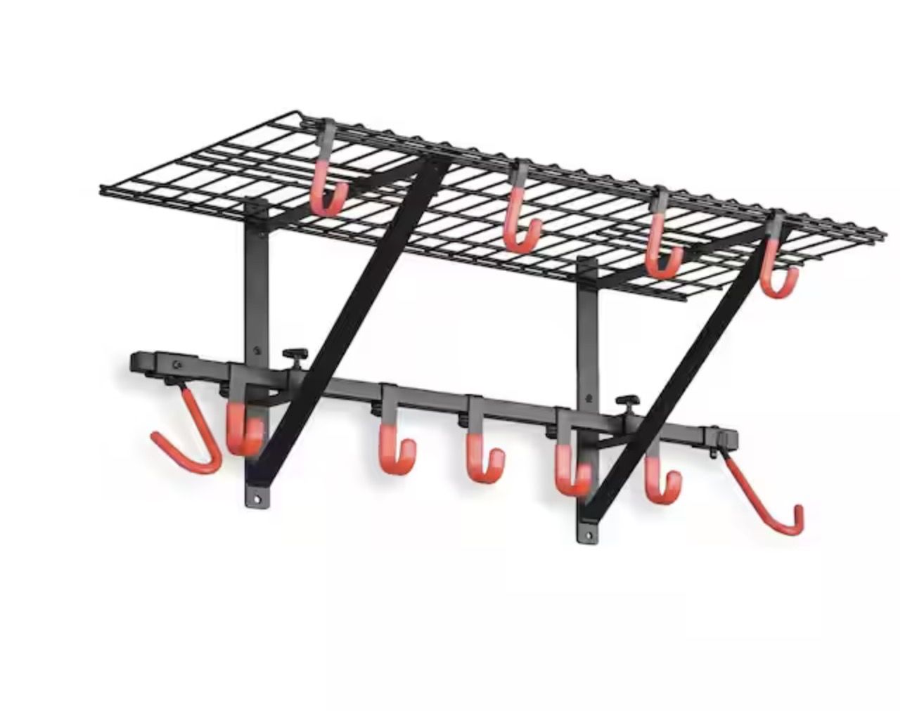 LTMATE 2-Bike Garage Wall Shelving Organizer with Vertical Bike Hangers