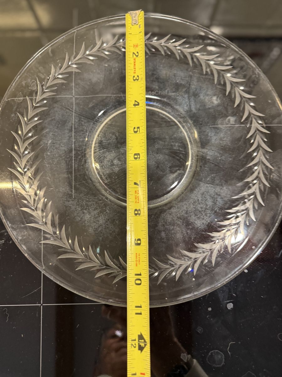 Vintage Pristine Fostoria Holly Crystal Set