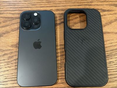 Apple iPhone 16 Pro Model with Black Protective Case Unlocked