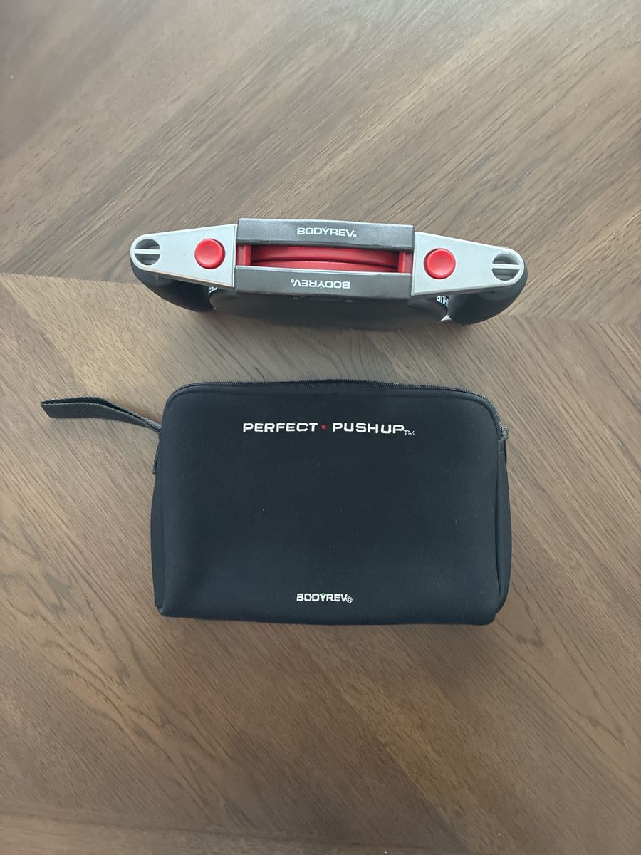 BodyRev Perfect Pushup Rotating Push-up Handles with Carry Bag - Home Gym Exercise Equipment