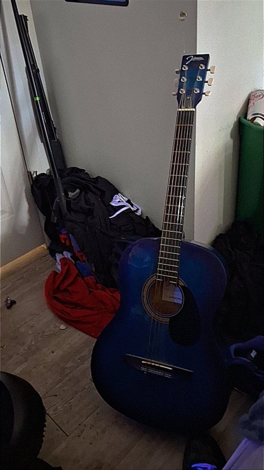 Johnson JG-100-BL Blue Full-Size Acoustic Guitar - EST. 1993, Great sounding acoustic guitar