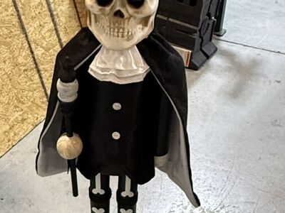 3 Foot Tall Nutcracker Skeleton For Halloween