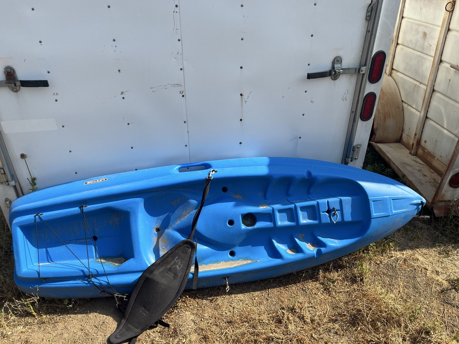 Lifetime Blue Kayak  - Used, but never actually taken on the water Good Condition