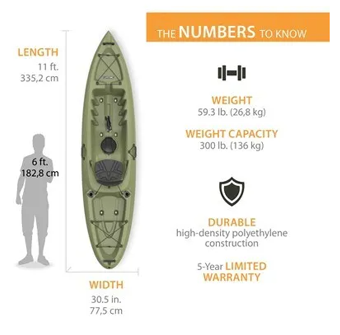 Lifetime Weber Angler 110 Fishing Kayak