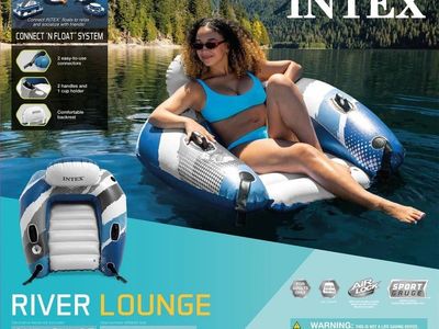 New - Intex River Run Lounge - Inflatable Water Float
