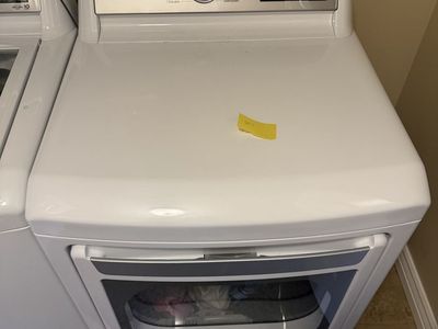 LG White Smart Top Load Washer & Electric Dryer Set - Excellent Condition
