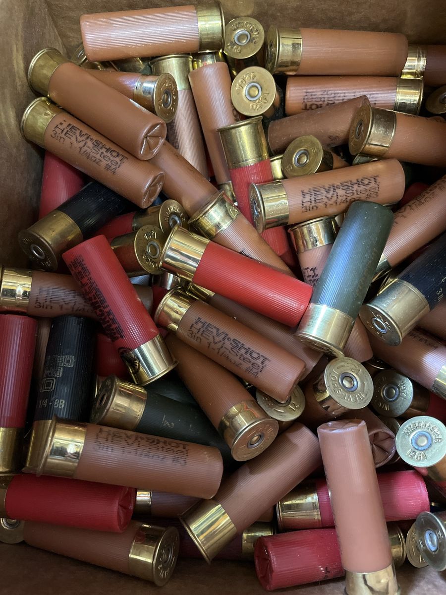 12 ga. 3”. Steel. NEW ammo. 