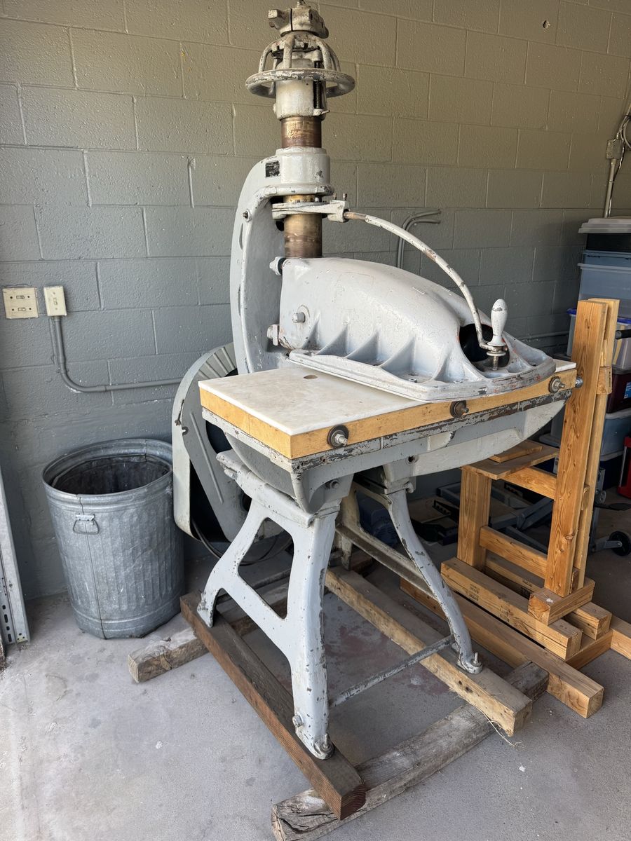 Vintage 1800s USA made Industrial Clicker Press