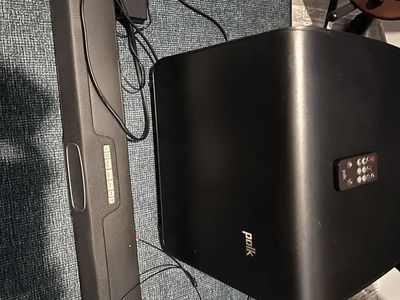 Polk Audio Soundbar & Wireless Subwoofer System - Complete Setup