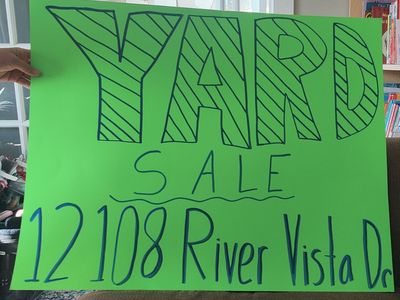 Yard sale in the River Bottoms