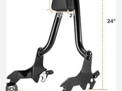 SANYUMOTO Detachable Touring Passenger Sissy Bar Backrest Pad for Harley