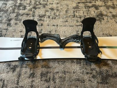 Burton Custom 154 Snowboard with Bindings and boots