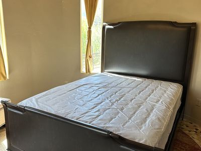 Queen Sleigh Bed with Mattress
