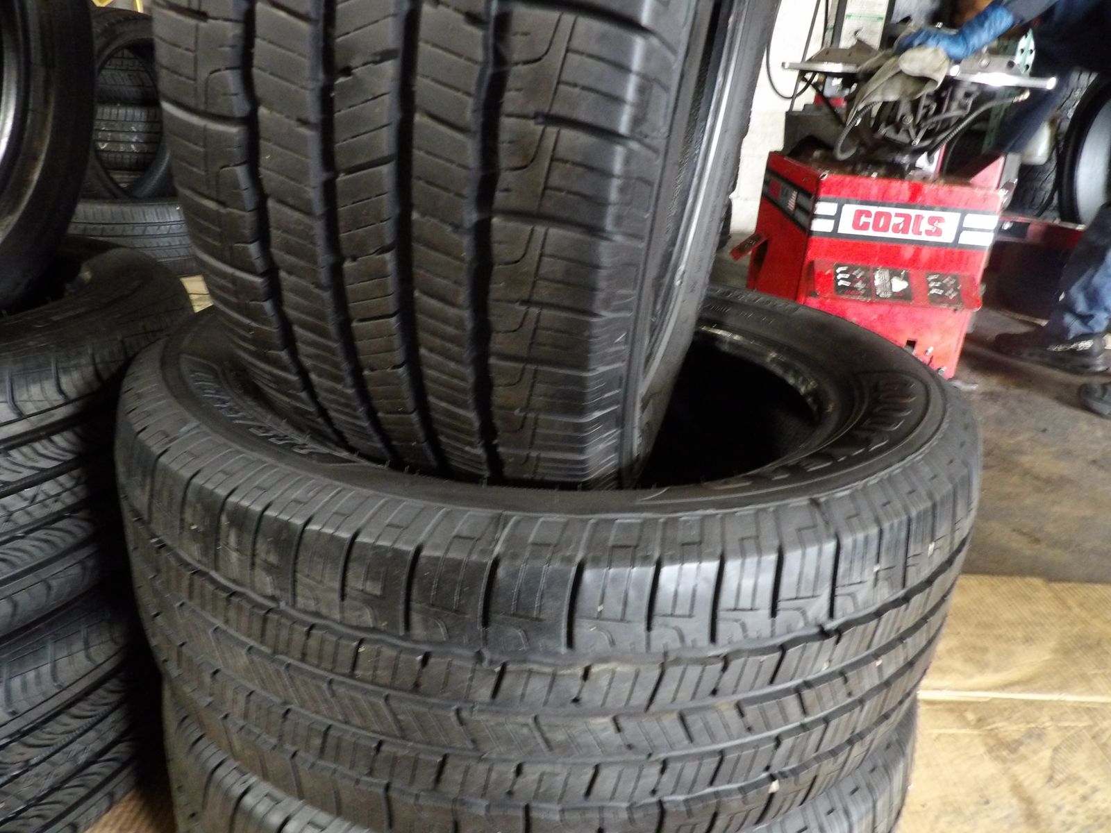 225/50R17 GOODYEAR RELIANT A/T PAIR OF TWO USED TIRES 