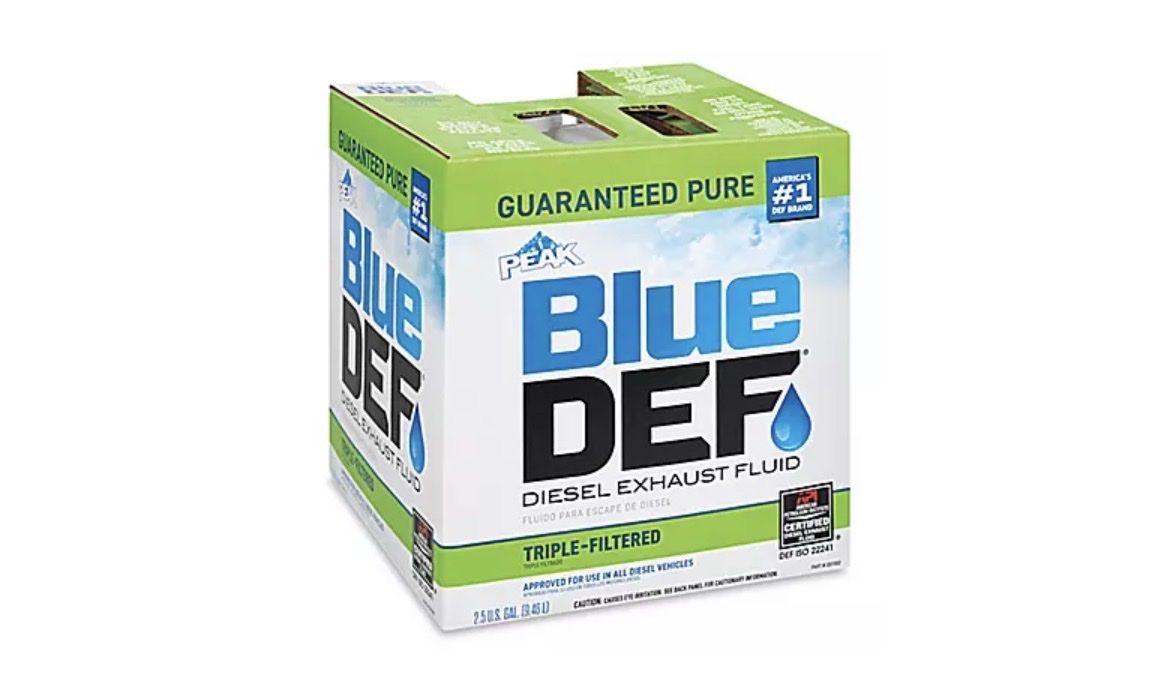 PEAK BlueDEF Diesel Exhaust Fluid (DEF) 2.5 Gallon Jug - Triple-Filtered, Guaranteed Pure