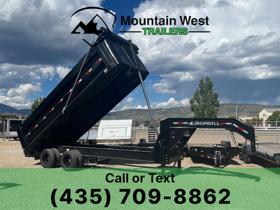 2023 Iron Bull 8.5X20-24.9K Deck Over Gooseneck Dump Trailer