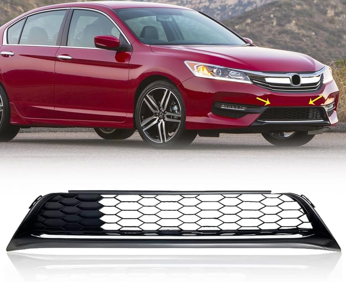2016-2017 Honda Accord Front Lower Bumper Grille