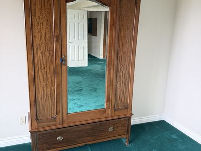 Mirrored Armoire or Closet Vintage or Antique