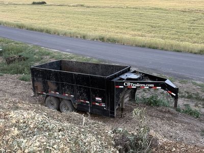 CBT Trailers Used Dump Trailer - Heavy Duty Utility Trailer for Hauling Debris