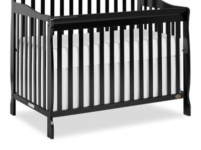 Dream On Me Ashton 4-in-1 Convertible Crib in Black