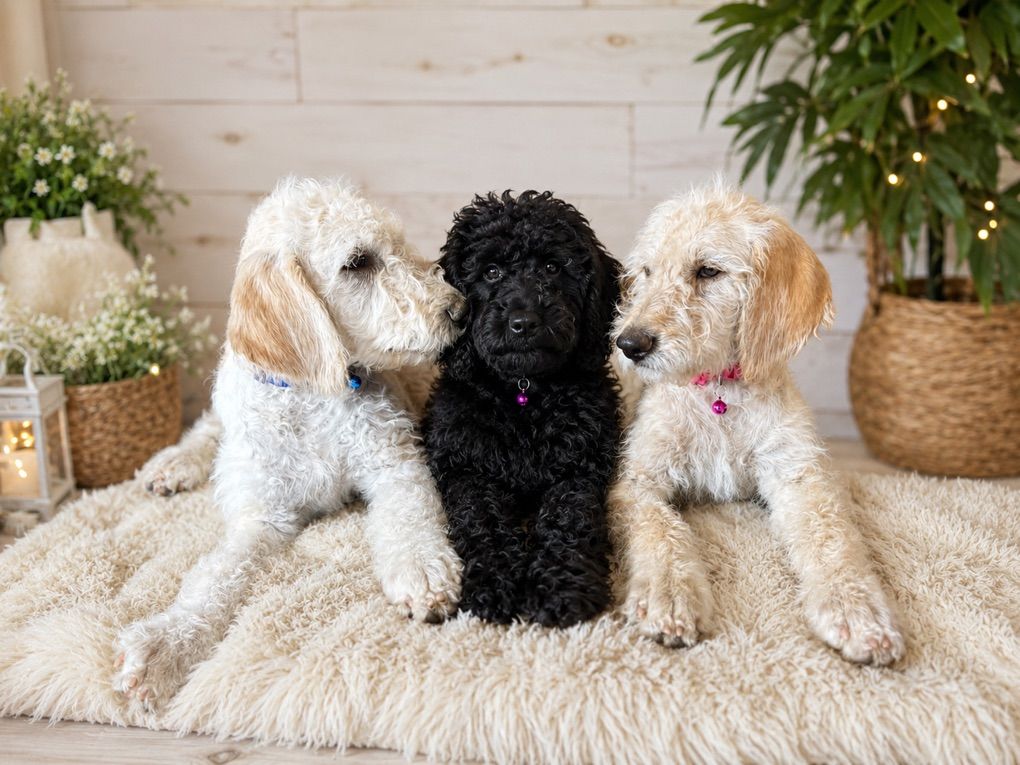 Labraddodles puppies 1&2nd shot