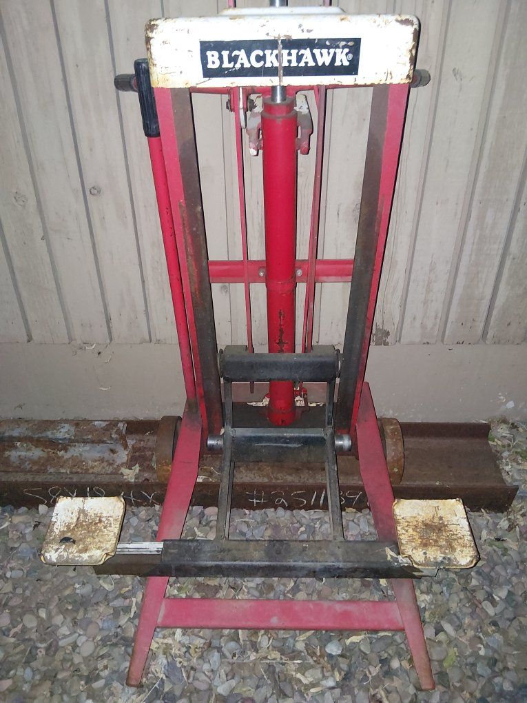Blackhawk Hydraulic Engine Hoist Stand - Heavy Duty Shop Crane Frame