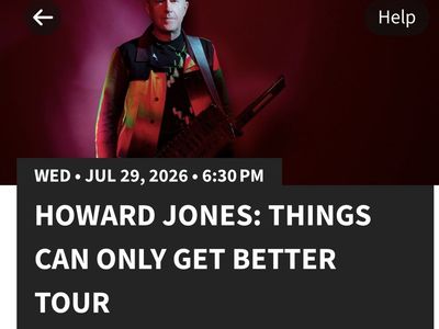 2 Floor! Howard Jones: Things Can Only Get Better Tour Tickets 7/29