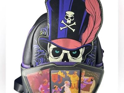 Loungefly Disney Princess and the Frog Dr. Facilier Tarot Card Mini Backpack