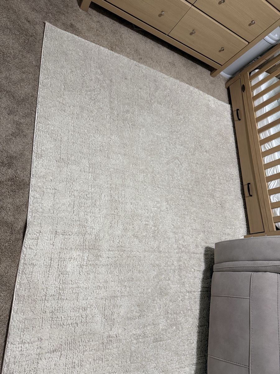 Light Gray Textured Area Rug