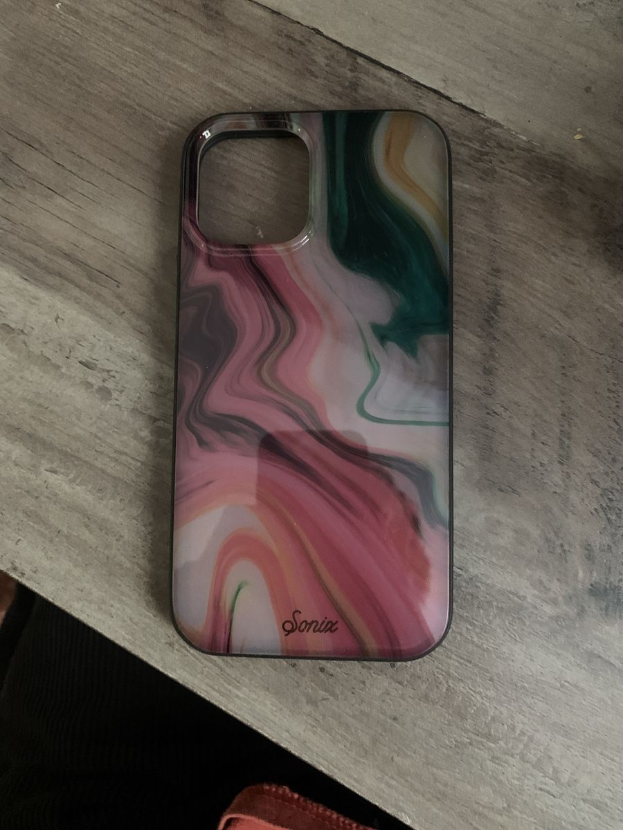 Sonix  iPhone 12 PRO Case - Swirl Pattern (Pink, Green, Yellow) - Stylish Protection