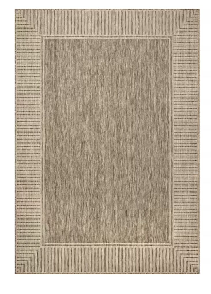 nuLOOM Asha Border LIght Brown Rug