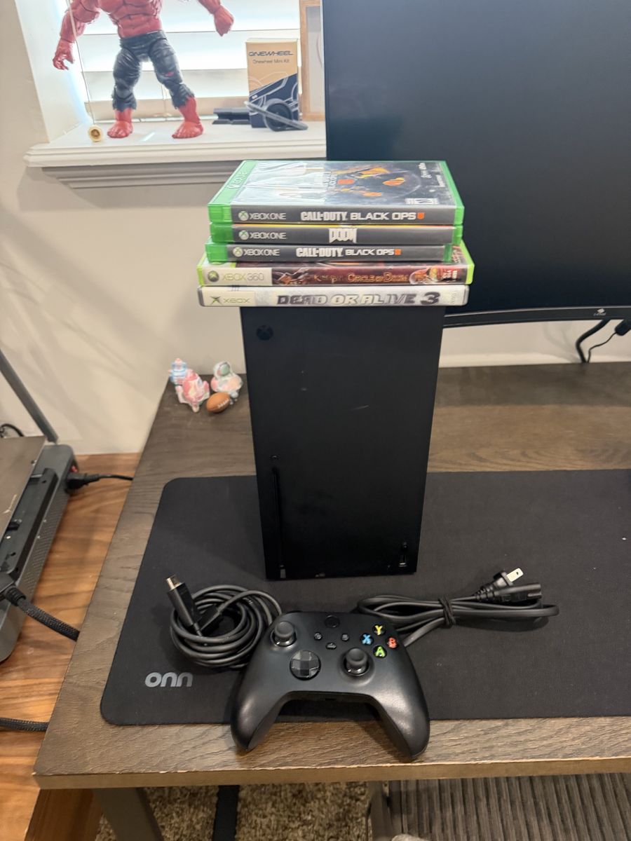 Microsoft Xbox Series X Console Bundle with Controller, Cables, and 5 Games