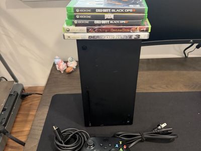 Microsoft Xbox Series X Console Bundle with Controller, Cables, and 5 Games