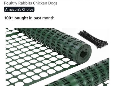 snow/garden plastic fence