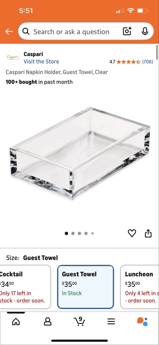 Acrylic holders