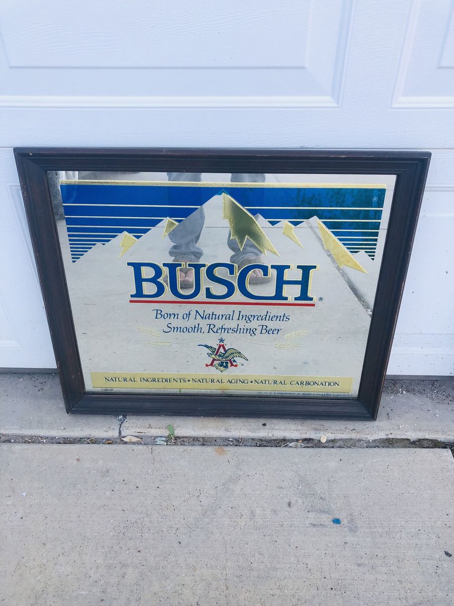 Beer memorabilia mirror
