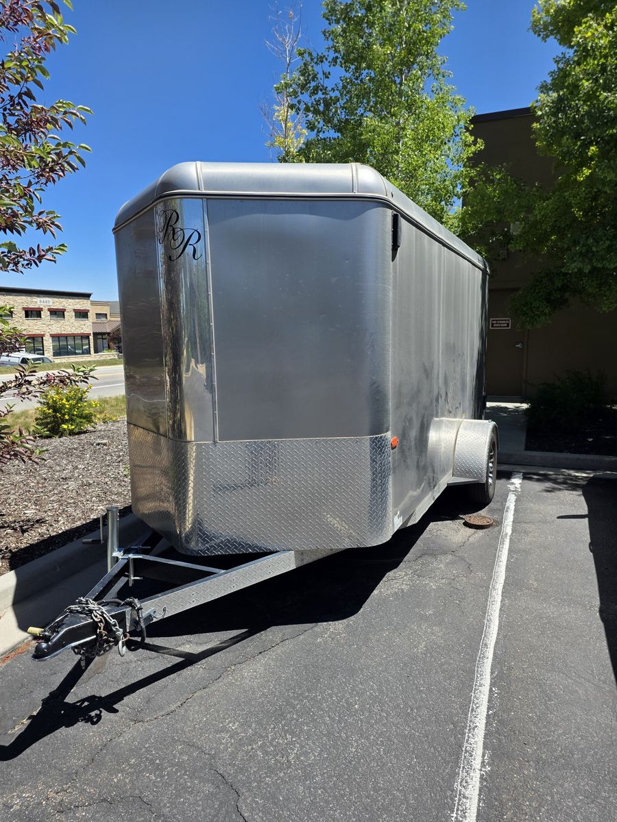 2018 R&R Enclosed Motorcycle - Utility Trailer - 14FT