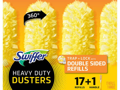 Swiffer Heavy Duty Dusters Dusting Kit, 17 Refills, 1 Handle 2218587 #90398
