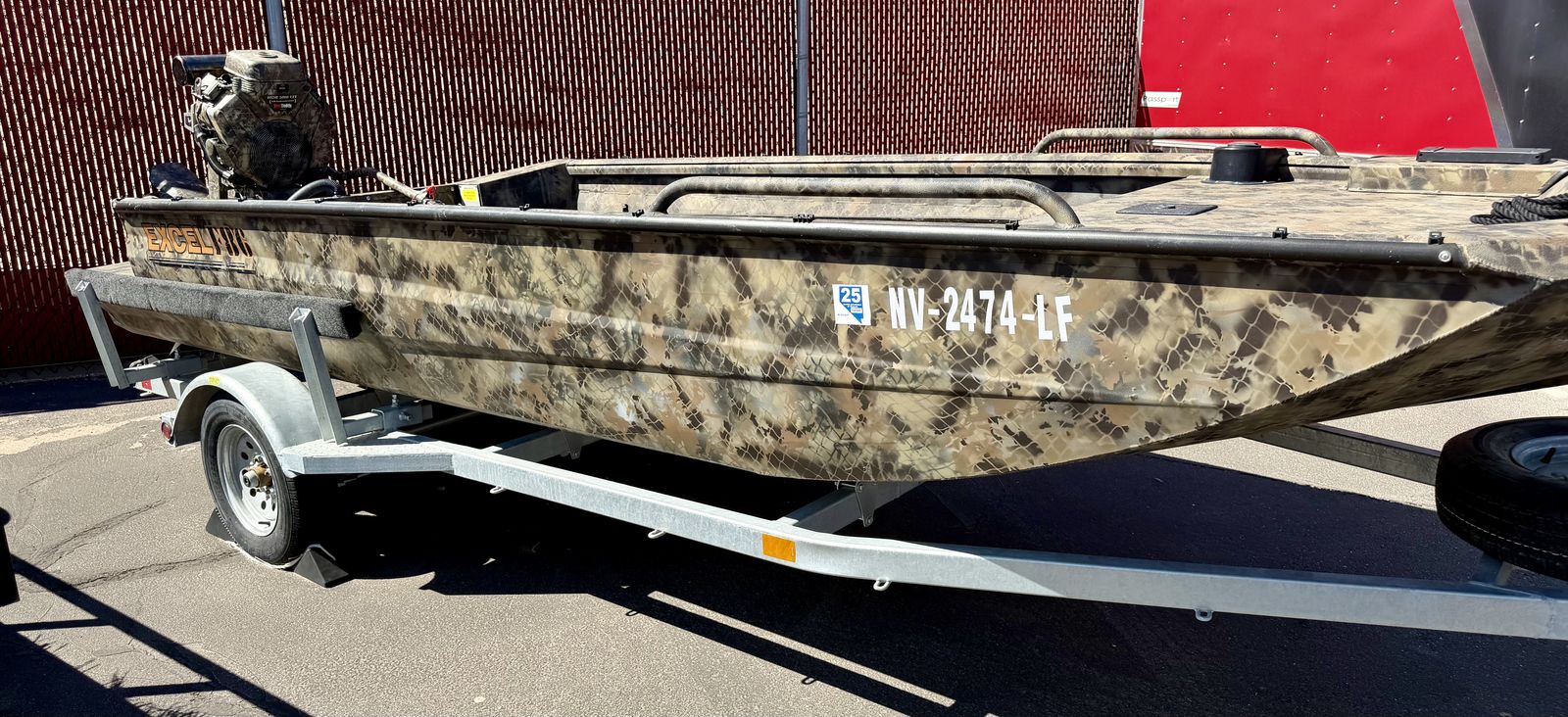 2023 Excel F4 Duck / Fishing Boat – Mud Buddy EFI – LOW HOURS