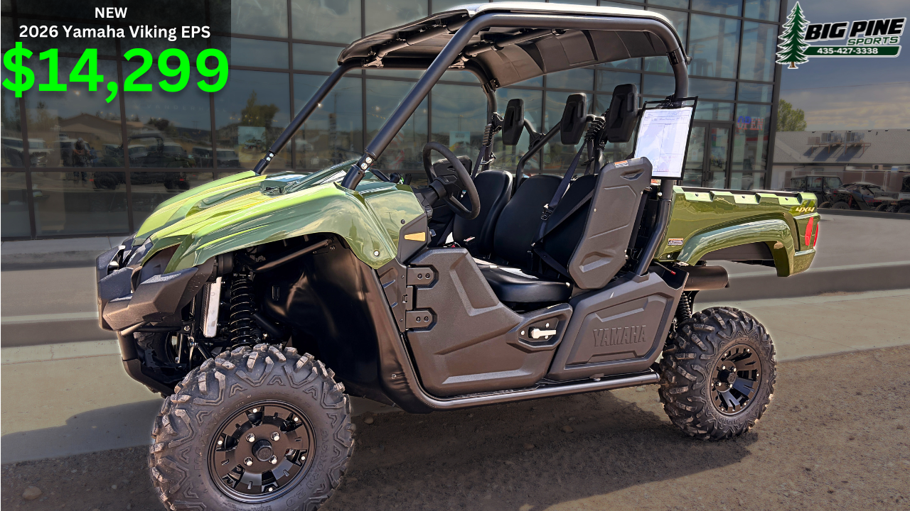 2026 Yamaha Viking EPS 4x4 – 3-Passenger Utility UTV