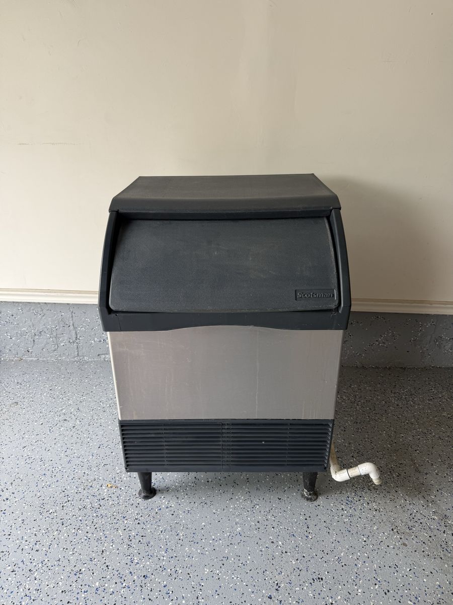 Scotsman Commercial Undercounter Ice Machine Stainless Steel & Black