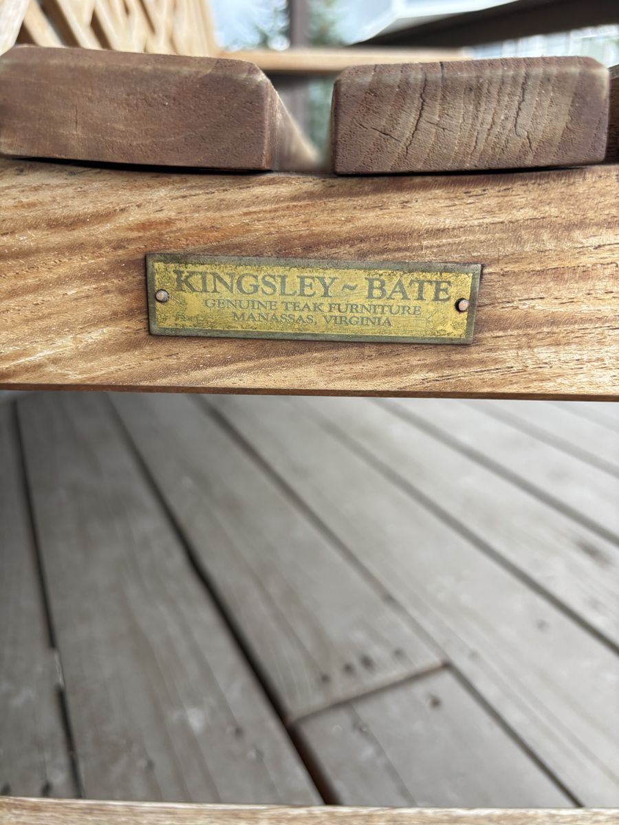 Kingsley-Bate teak furniture set