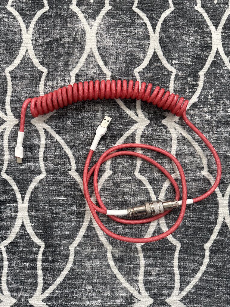 Hand Made Coiled Keyboard Cable