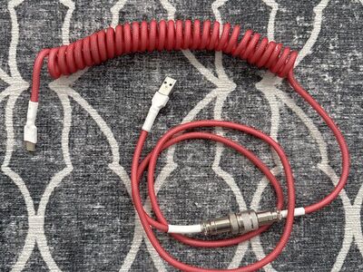 Hand Made Coiled Keyboard Cable